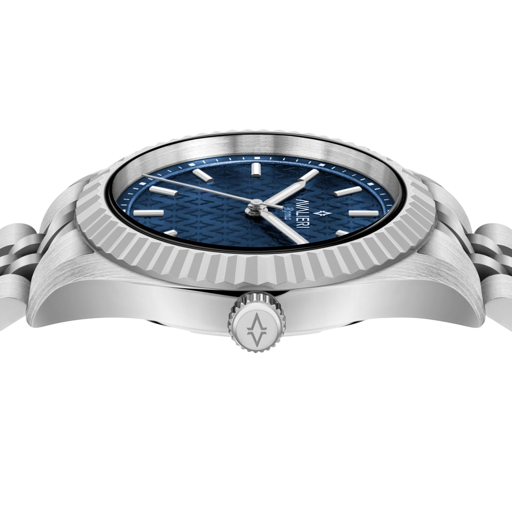 Avalieri Men's Quartz Blue Dial Watch - AV-2599B