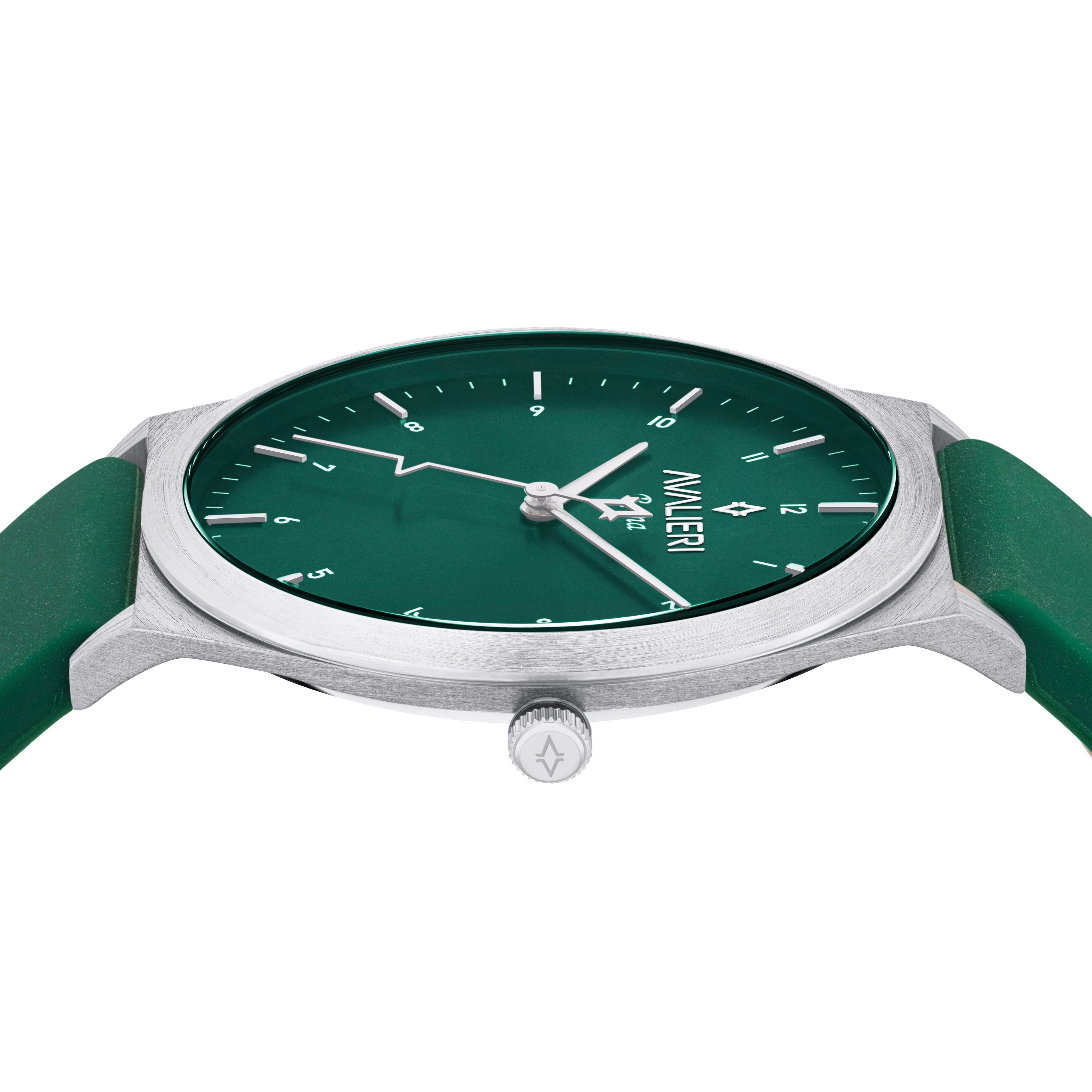 Avalieri Men's Quartz Green Dial Watch - AV-2612B