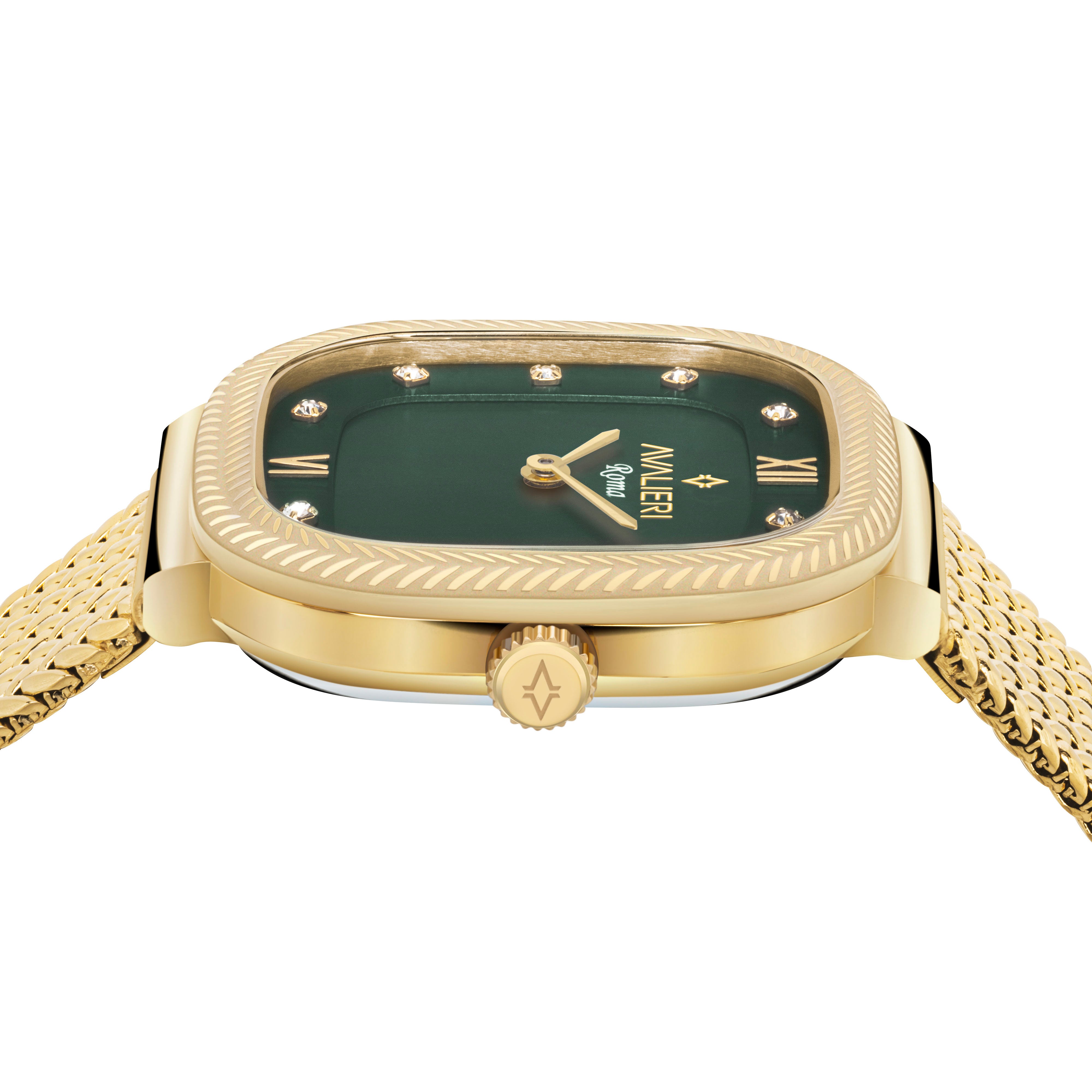 Avalieri Women's Quartz Watch with Green Dial - AV-2627B