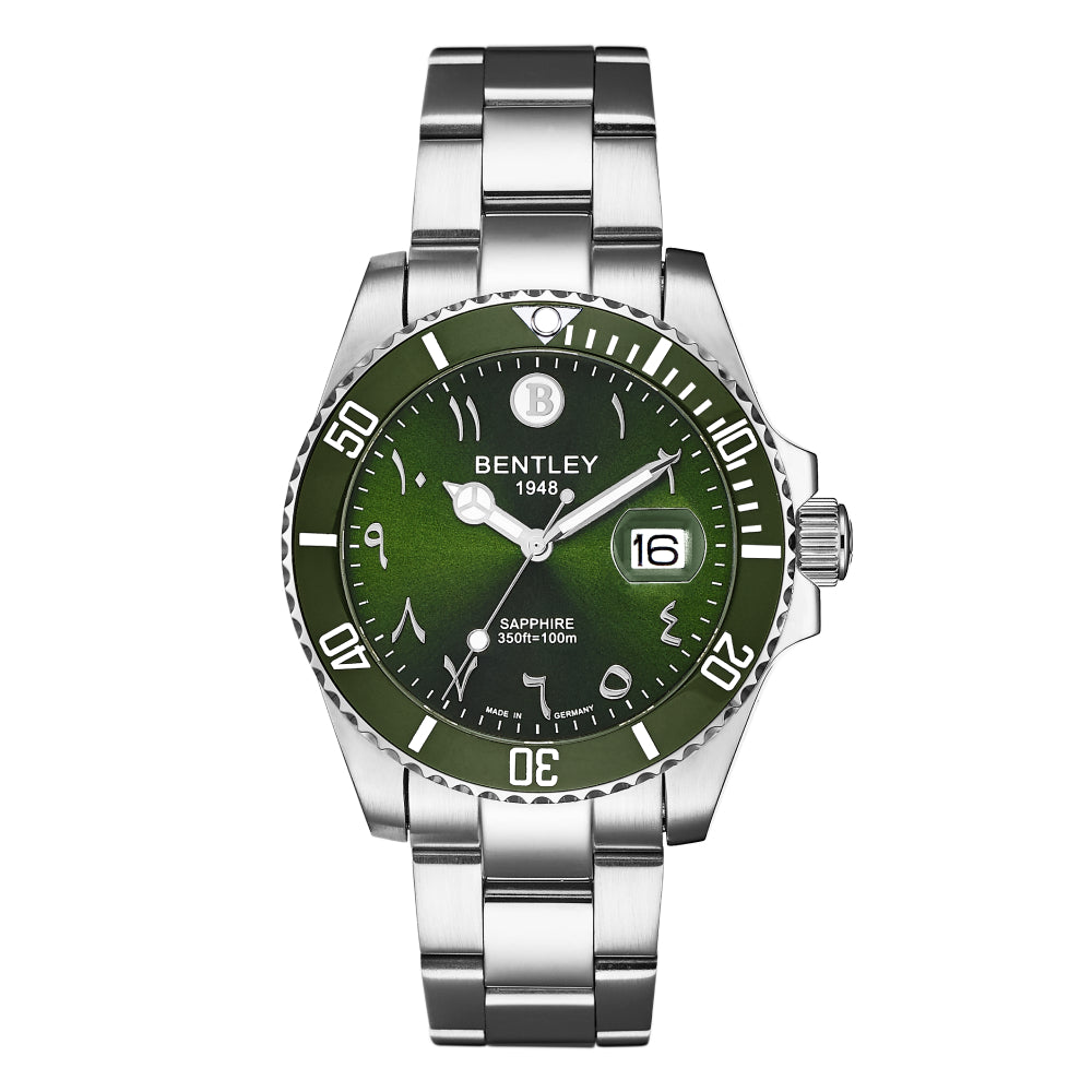Bentley Men's Quartz Green Dial Watch - BEN-0004