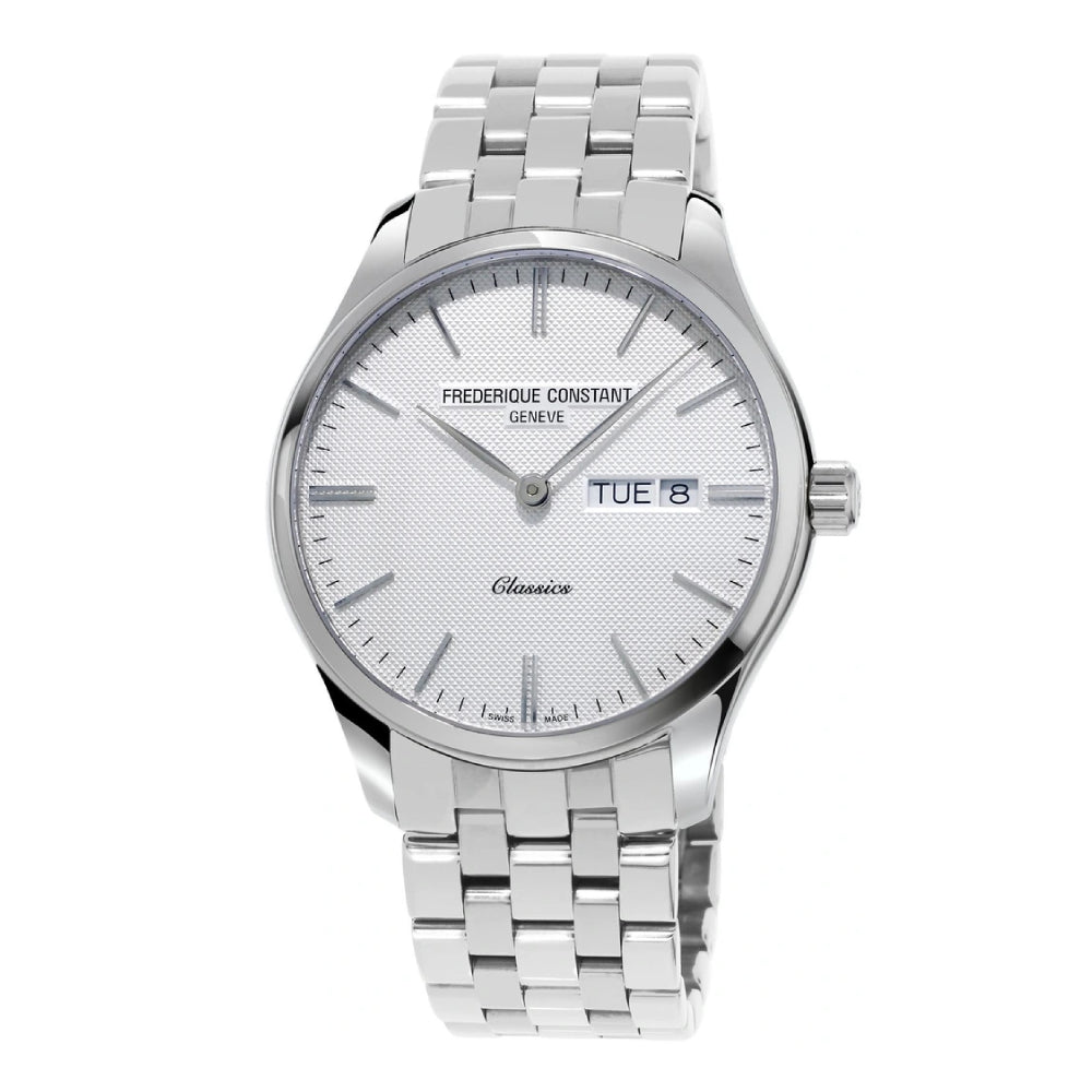 Frederique Constant Men's Quartz Watch, White Dial - FC-0124