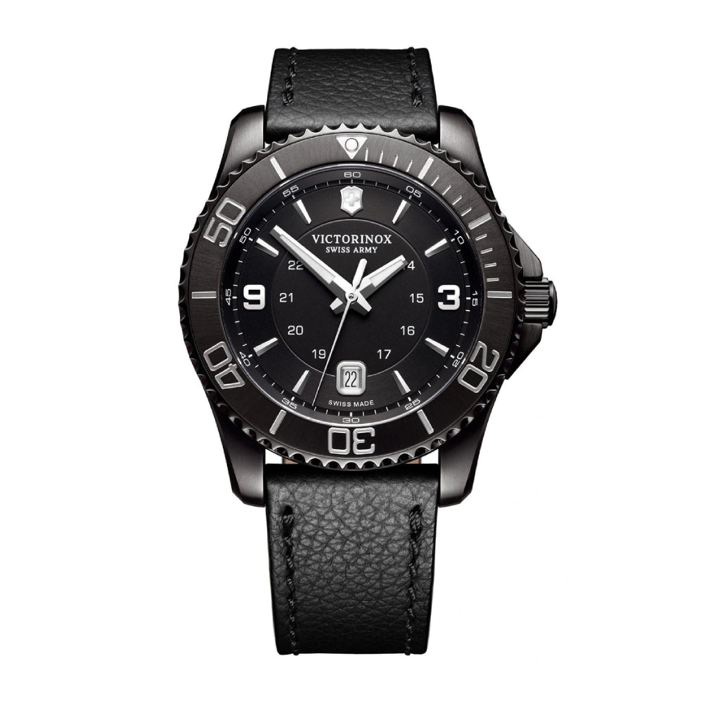 Victorinox Men's Quartz Black Dial Watch - VTX-0056