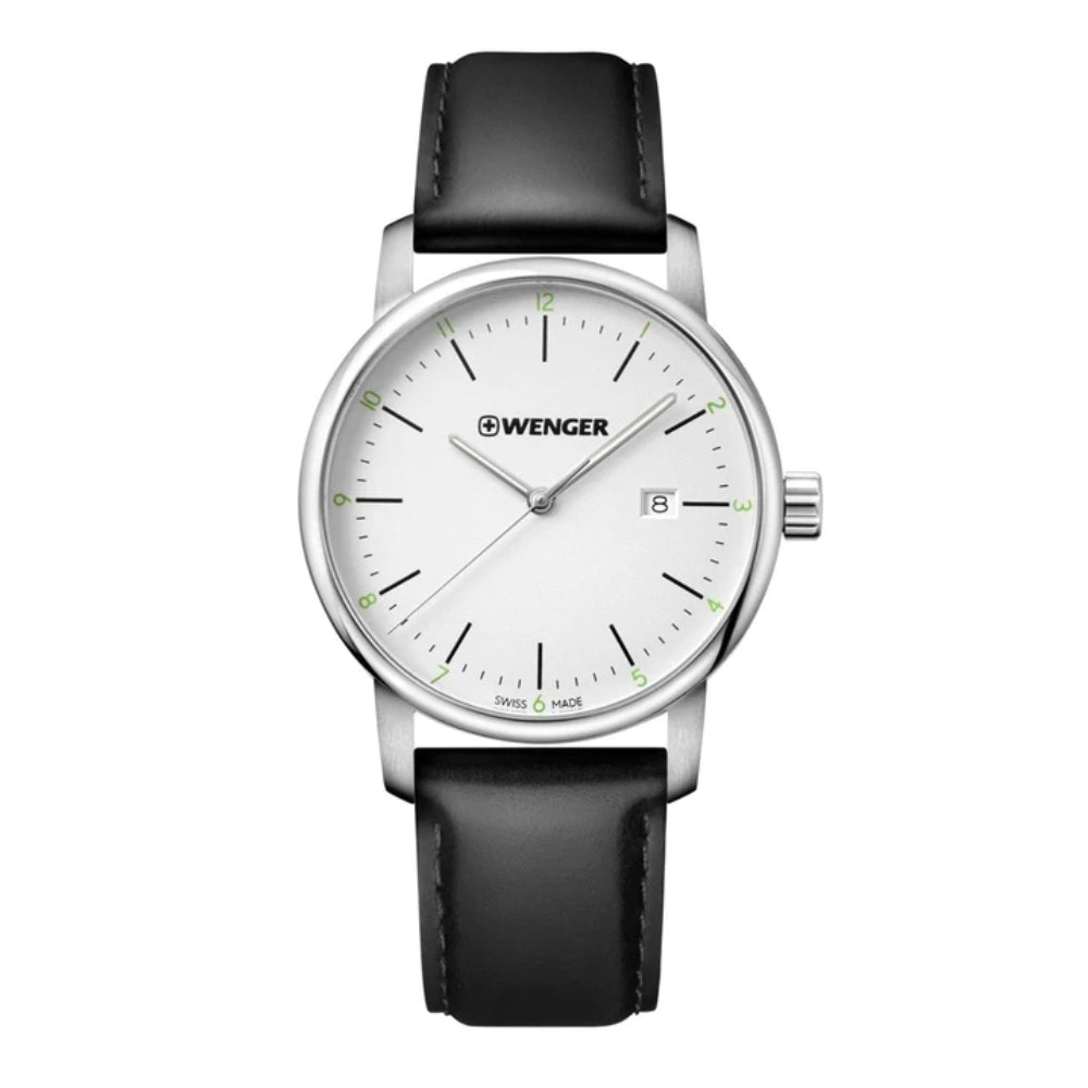 Wenger Men's Quartz Watch, White Dial - WNG-0015