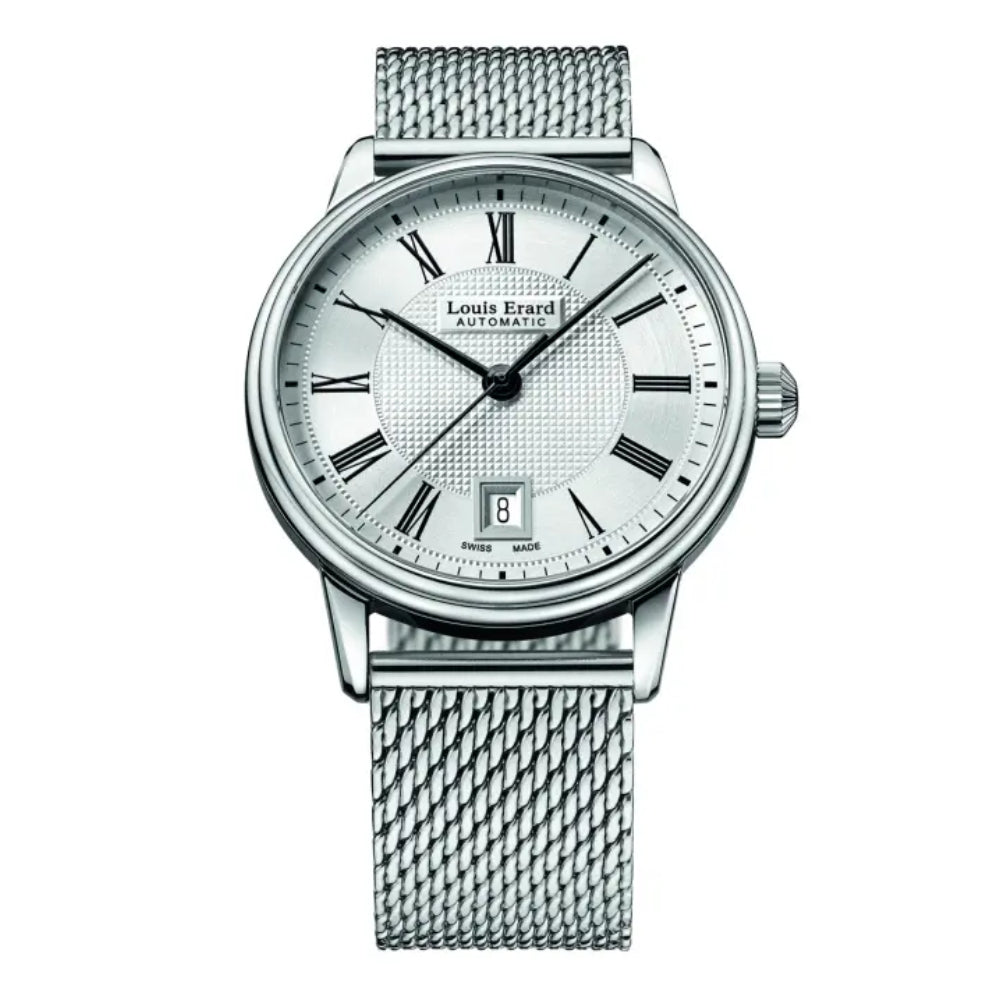 Louis Erard Men's Watch Automatic Movement Silver Dial - LE-0057