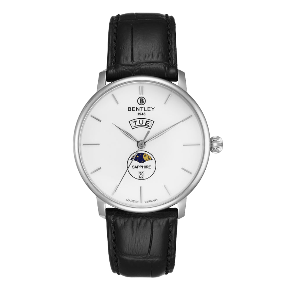 Bentley Men's Quartz Watch, White Dial - BEN-0065