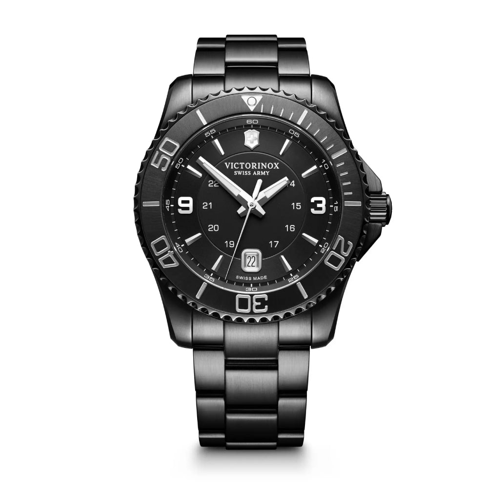 Victorinox Men's Quartz Black Dial Watch - VTX-0073