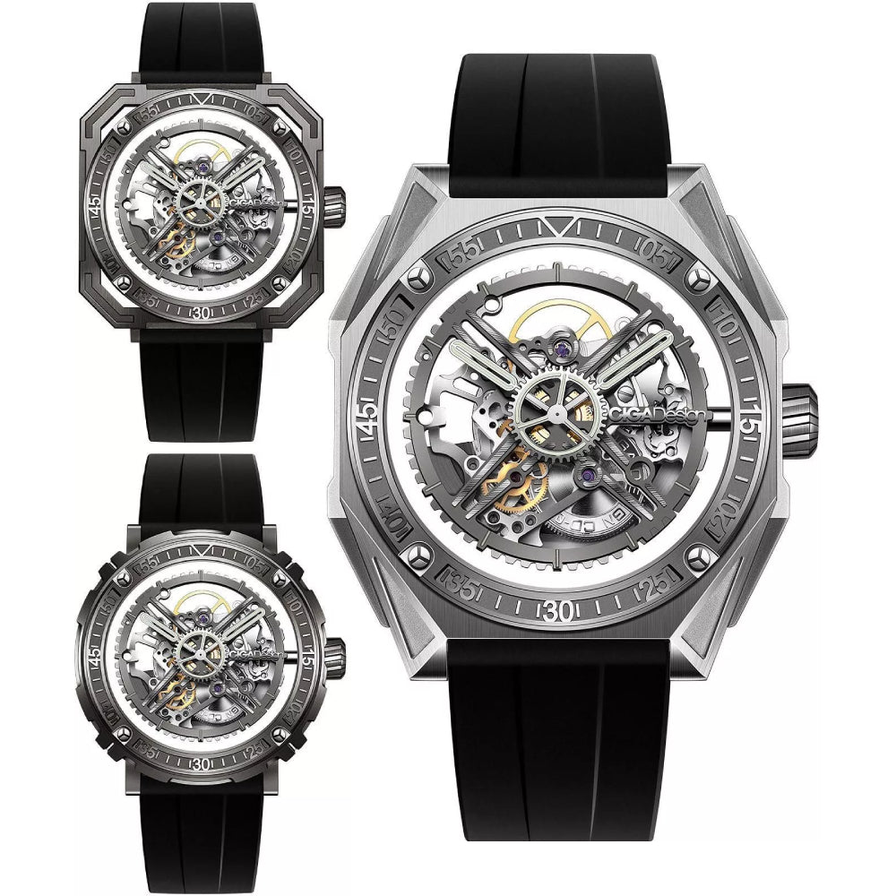 CIGA Design Men's Automatic Movement Exposed Dial Watch - CIGA-0010