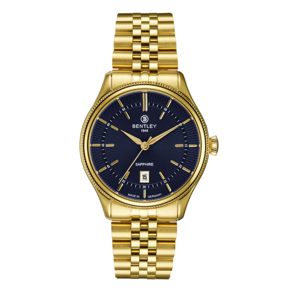 Bentley Men's Quartz Blue Dial Watch - BEN-0027