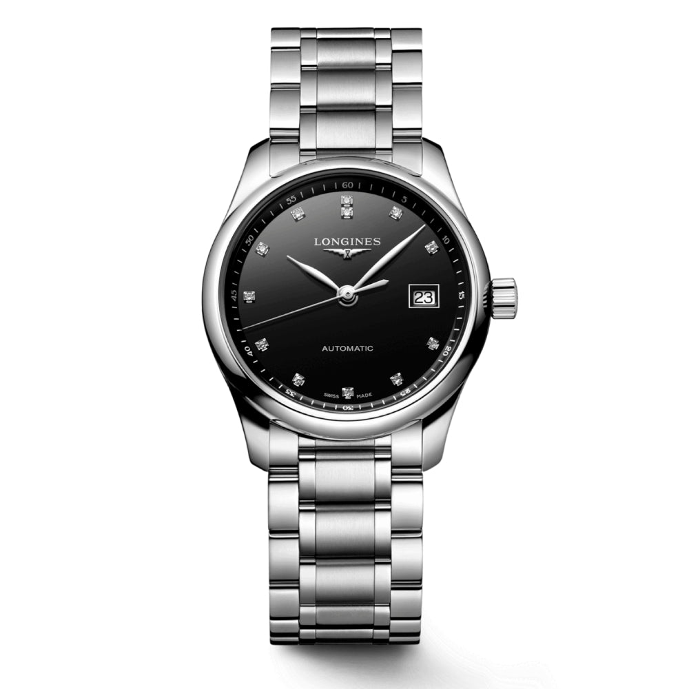 Longines Ladies Automatic Movement Black Dial Watch - LG-0022