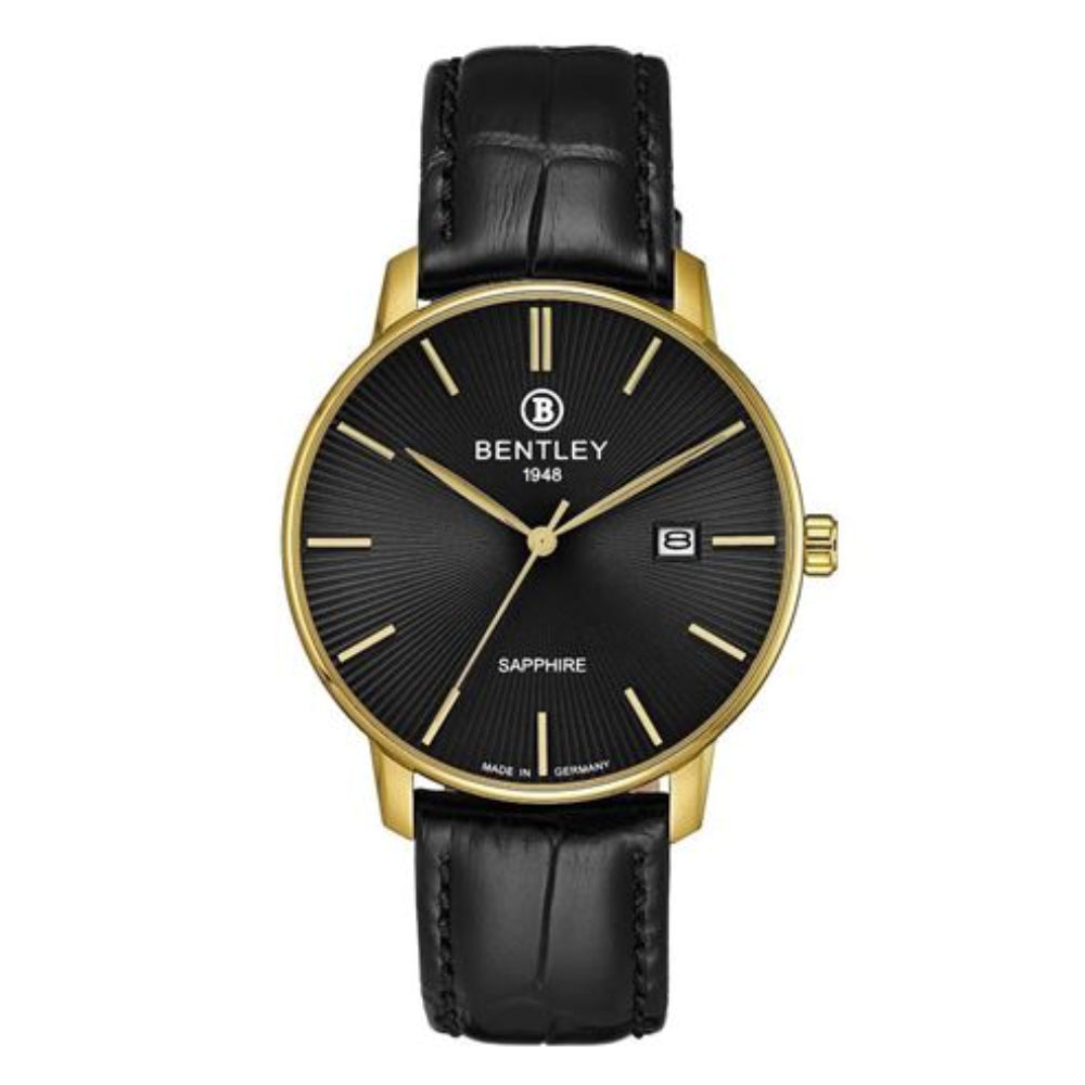Bentley Men's Quartz Black Dial Watch - BEN-0048