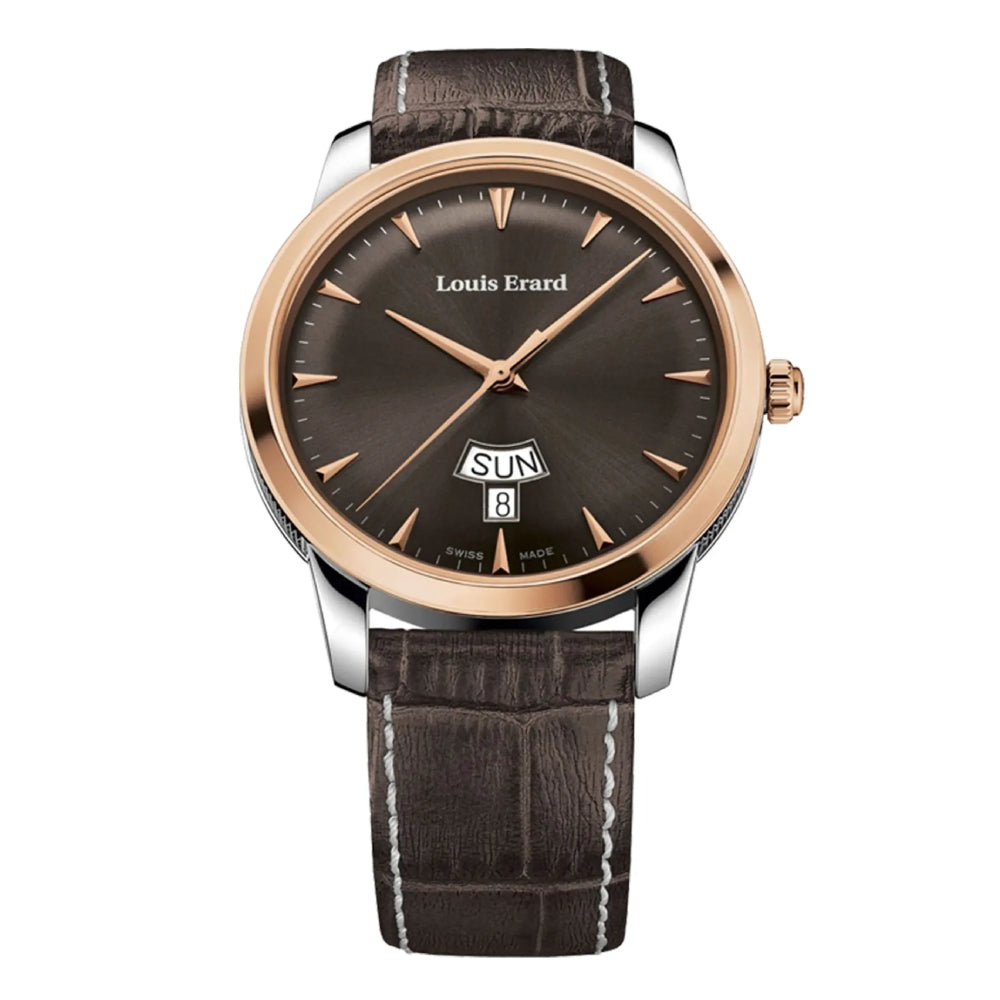 Louis Erard Men's Quartz Watch, Brown Dial - LE-0033