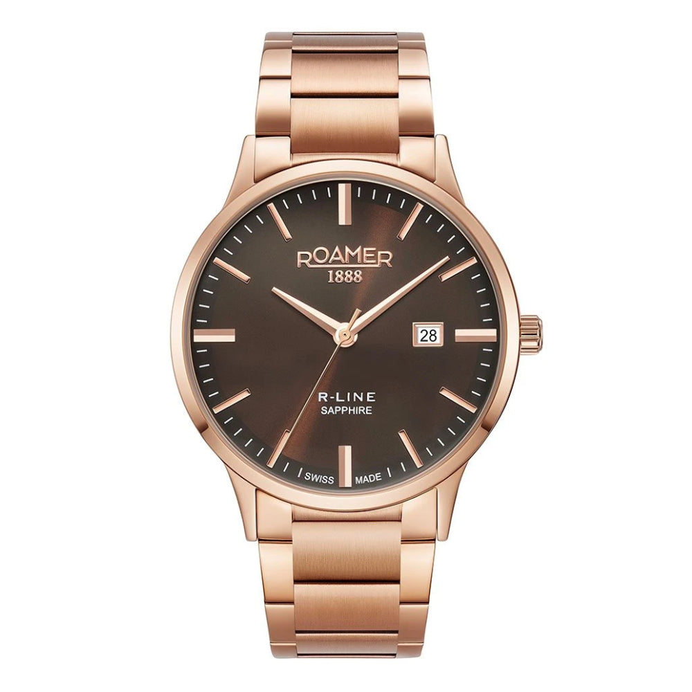 Romer Men's Quartz Watch, Brown Dial - ROA-0052