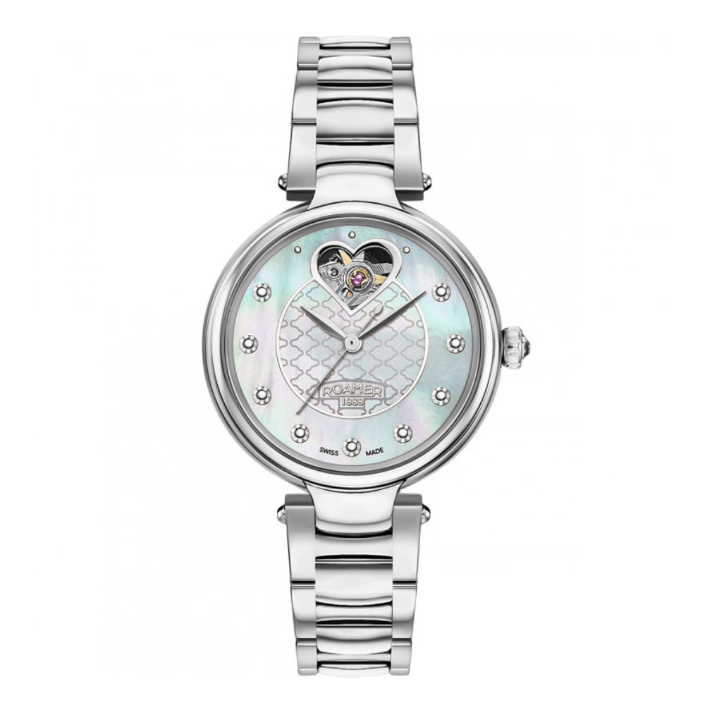 Romer Ladies Automatic Movement Silver Dial Watch - ROA-0086