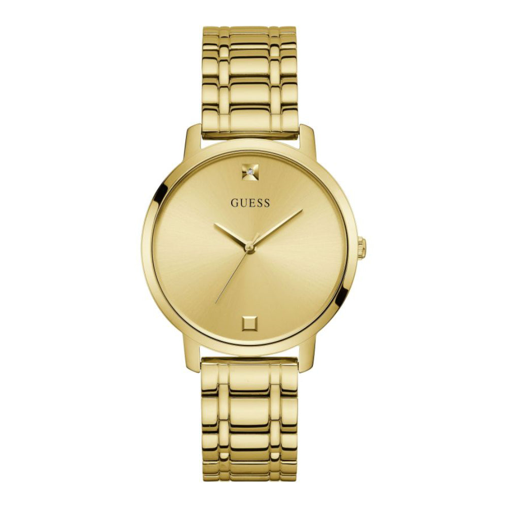 Guess Women's Quartz Watch, Gold Dial - GW-0301