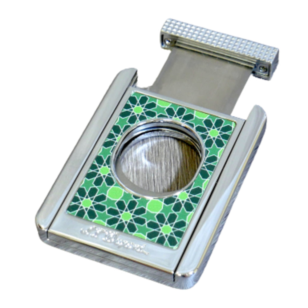 S.T. Dupont Green and Silver Cigar Cutter - STDPCC-0003