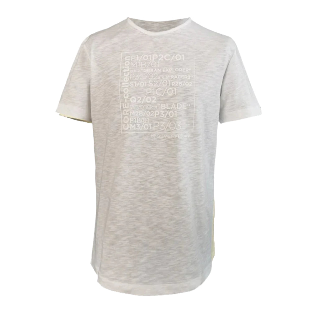قميص باللون الأبيض للرجال والنساء من سيفين فرايداي - SFTS-0009