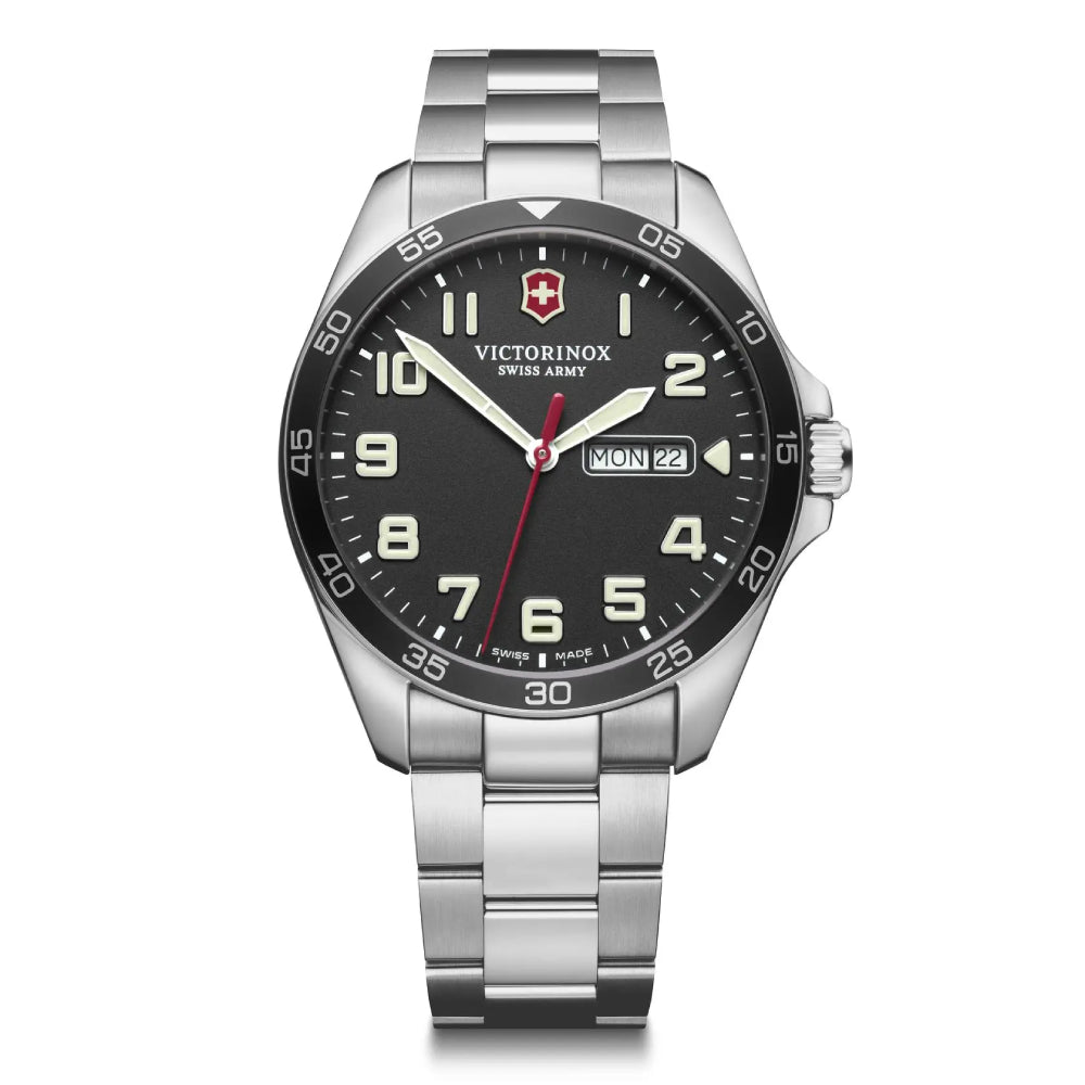 Victorinox Men's Quartz Black Dial Watch - VTX-0109