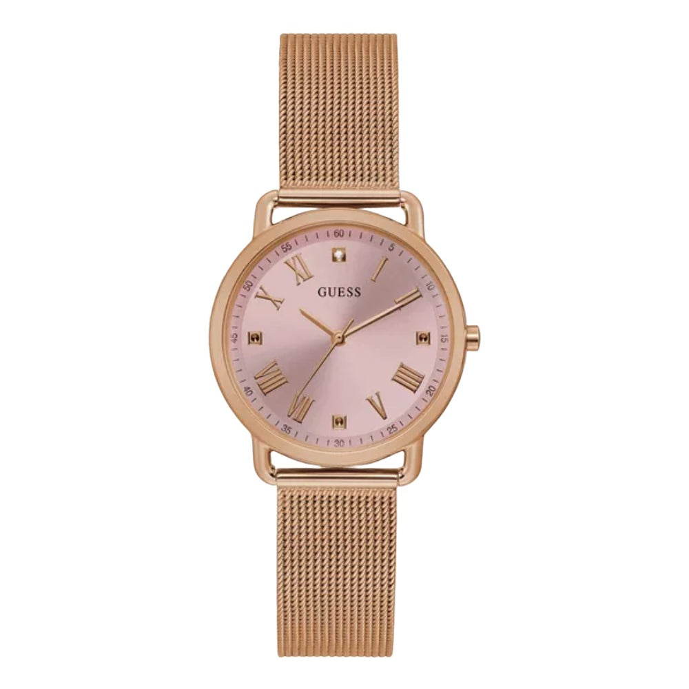 Guess Women's Quartz Watch, Purple Dial - GW-0250