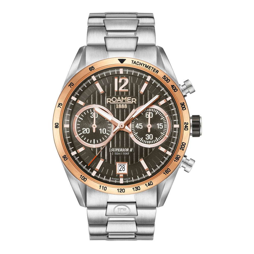 Romer Men's Quartz Watch, Brown Dial - ROA-0022