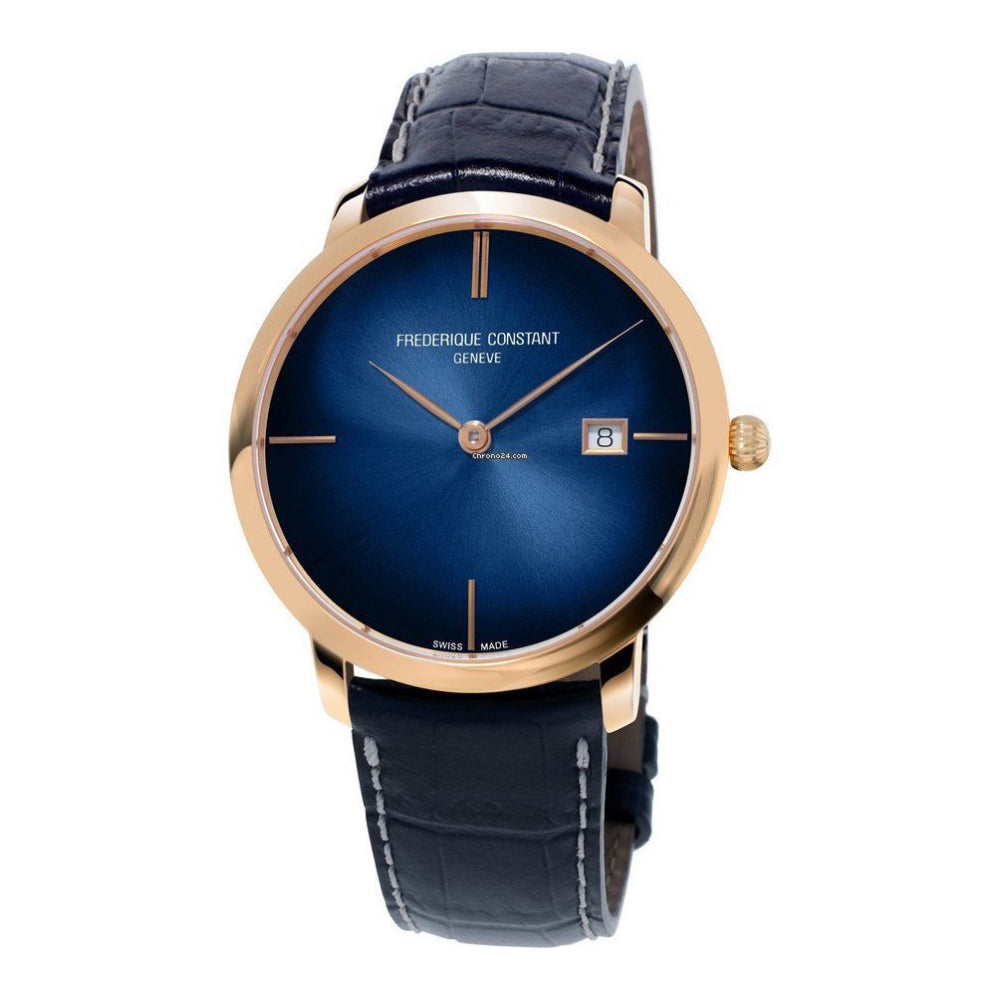 ساعة فريدريك كونستانت الرجالية بحركة أوتوماتيكية ولون مينا أزرق - FC-0180