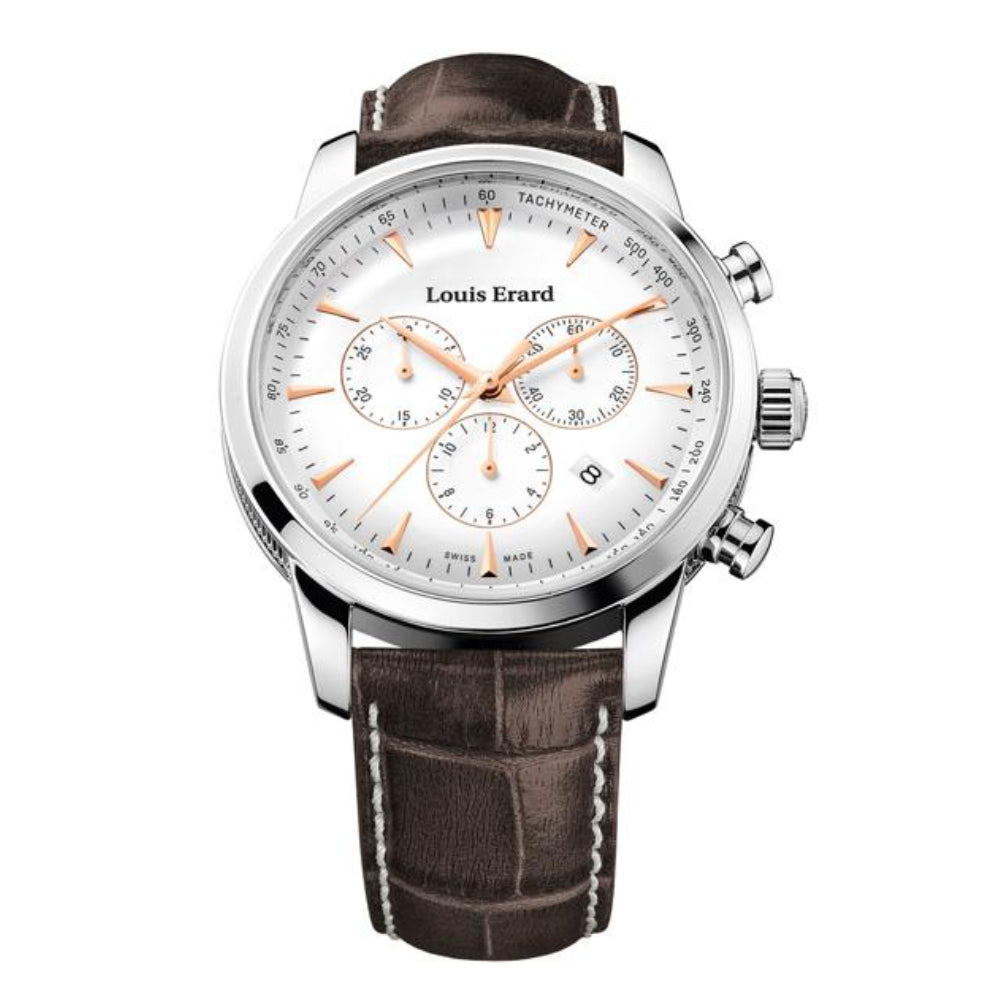 Louis Erard Men's Quartz Watch with White Dial - LE-0006