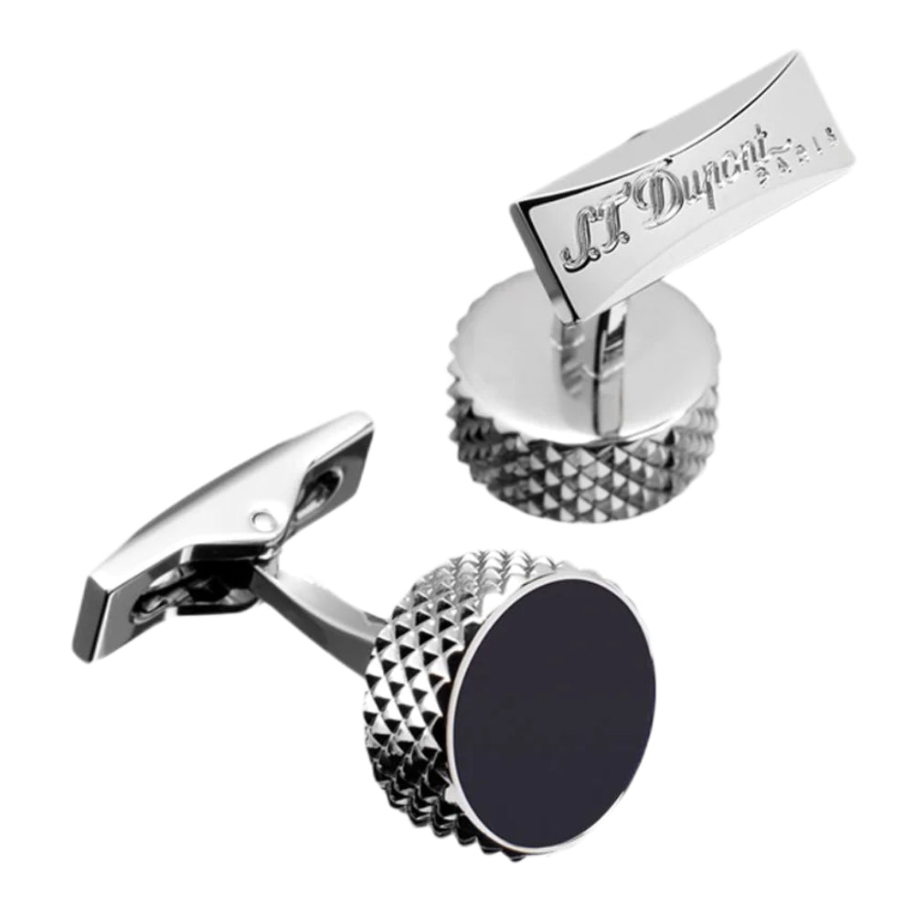 Black and silver cufflinks from ST. Dupont - STDPCF-0002