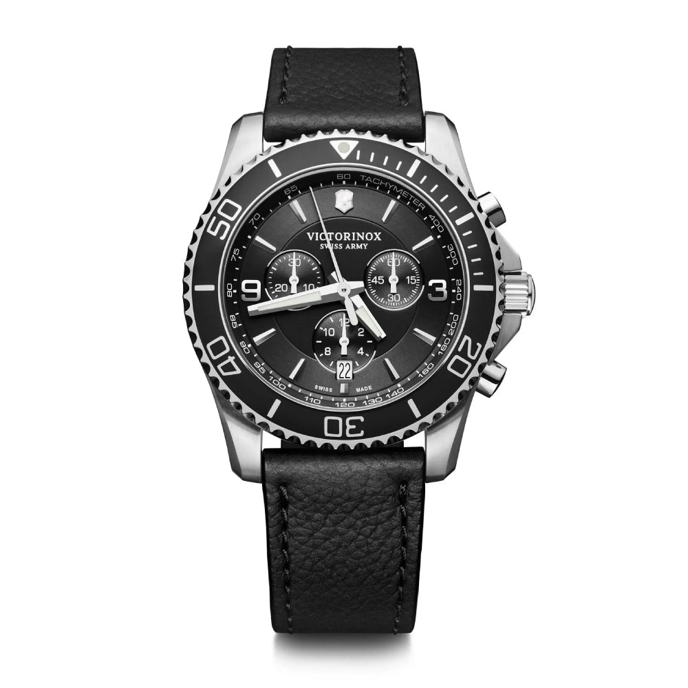 Victorinox Men's Quartz Black Dial Watch - VTX-0103