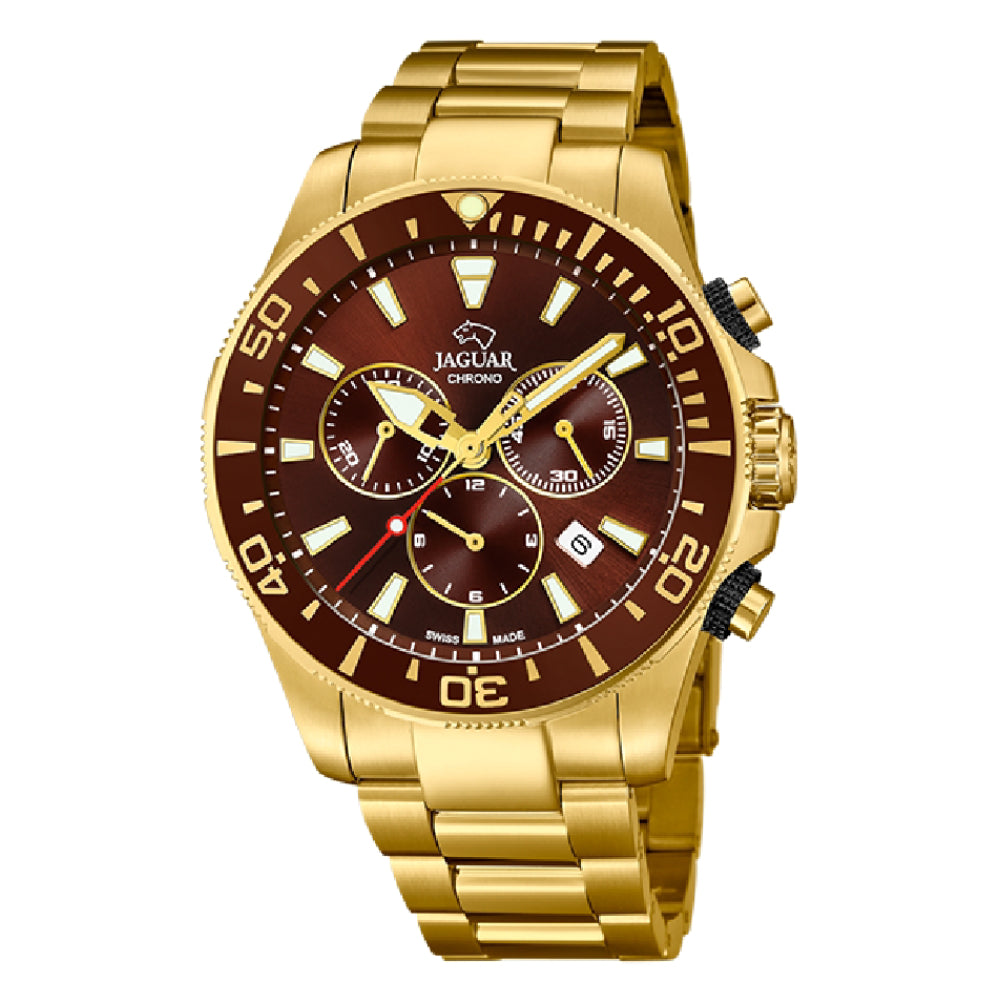 Jaguar Men's Quartz Watch, Brown Dial - J864/4