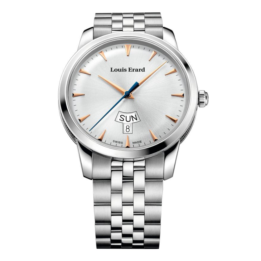 Louis Erard Men's Quartz Watch, Silver Dial - LE-0044