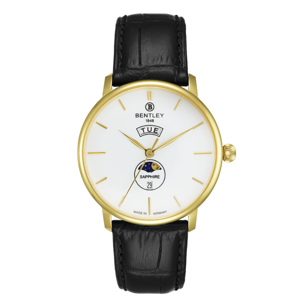 Bentley Men's Quartz Watch, White Dial - BEN-0064