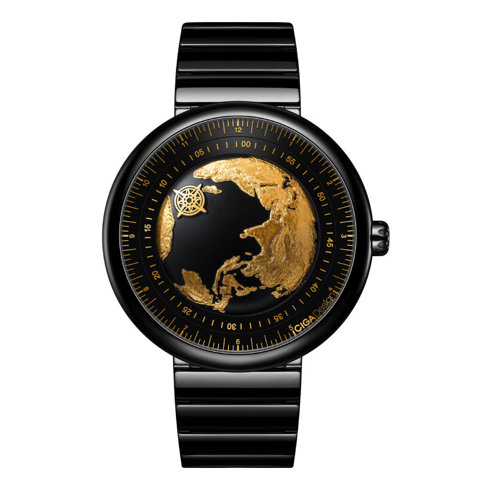 CIGA Design Men's Automatic Movement Black Dial Watch - CIGA-0003