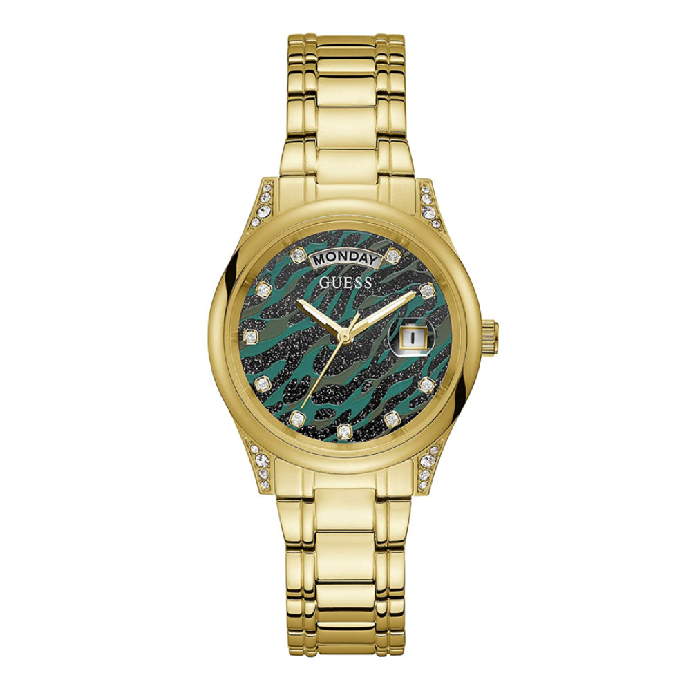 Guess Women's Quartz Green Dial Watch - GW-0254