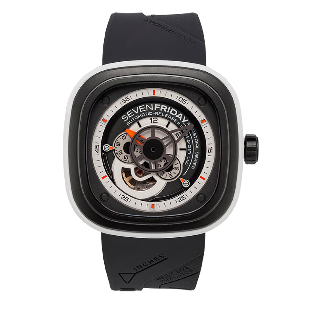 Sevenfriday Men's Automatic Movement Black Dial Watch - SF-0022