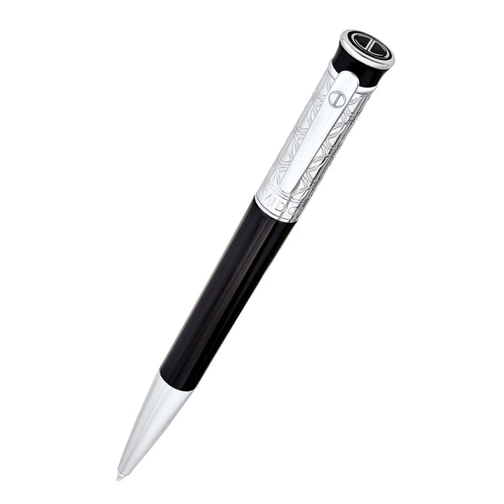 Davidoff Black and Silver Ballpoint Pen - DFC PN-0001(BK &amp; SIL)