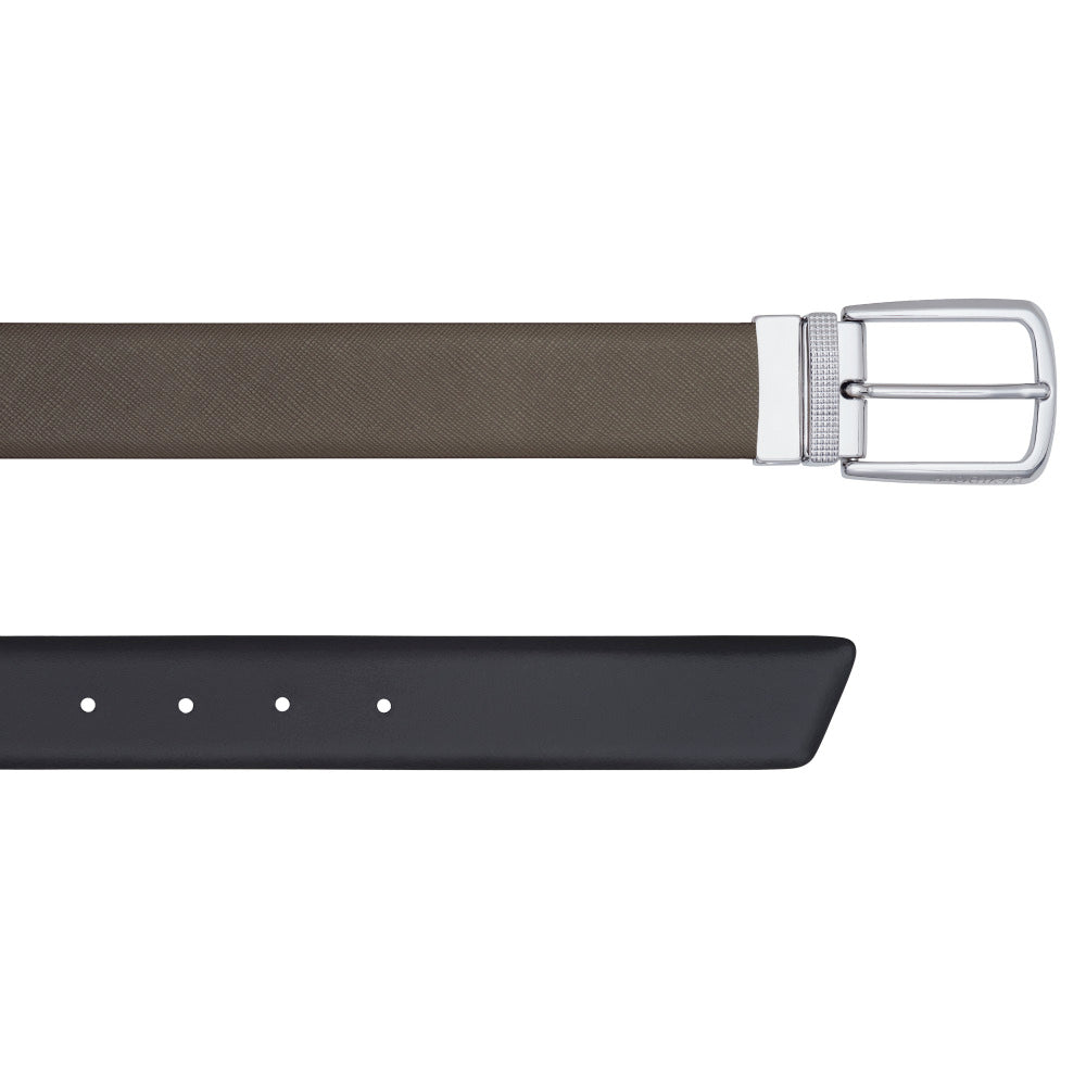 Davidoff Black and Brown Reversible Belt - DFC BELT-0001 (BK)