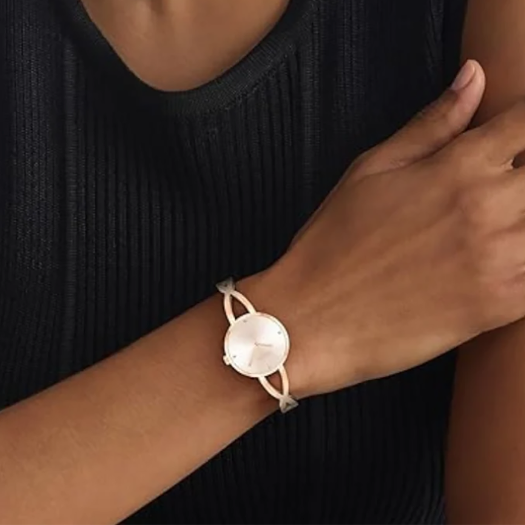 كالفن كلاين النسائية بحركة كوارتز وردي فاتح ميناء CK-0124