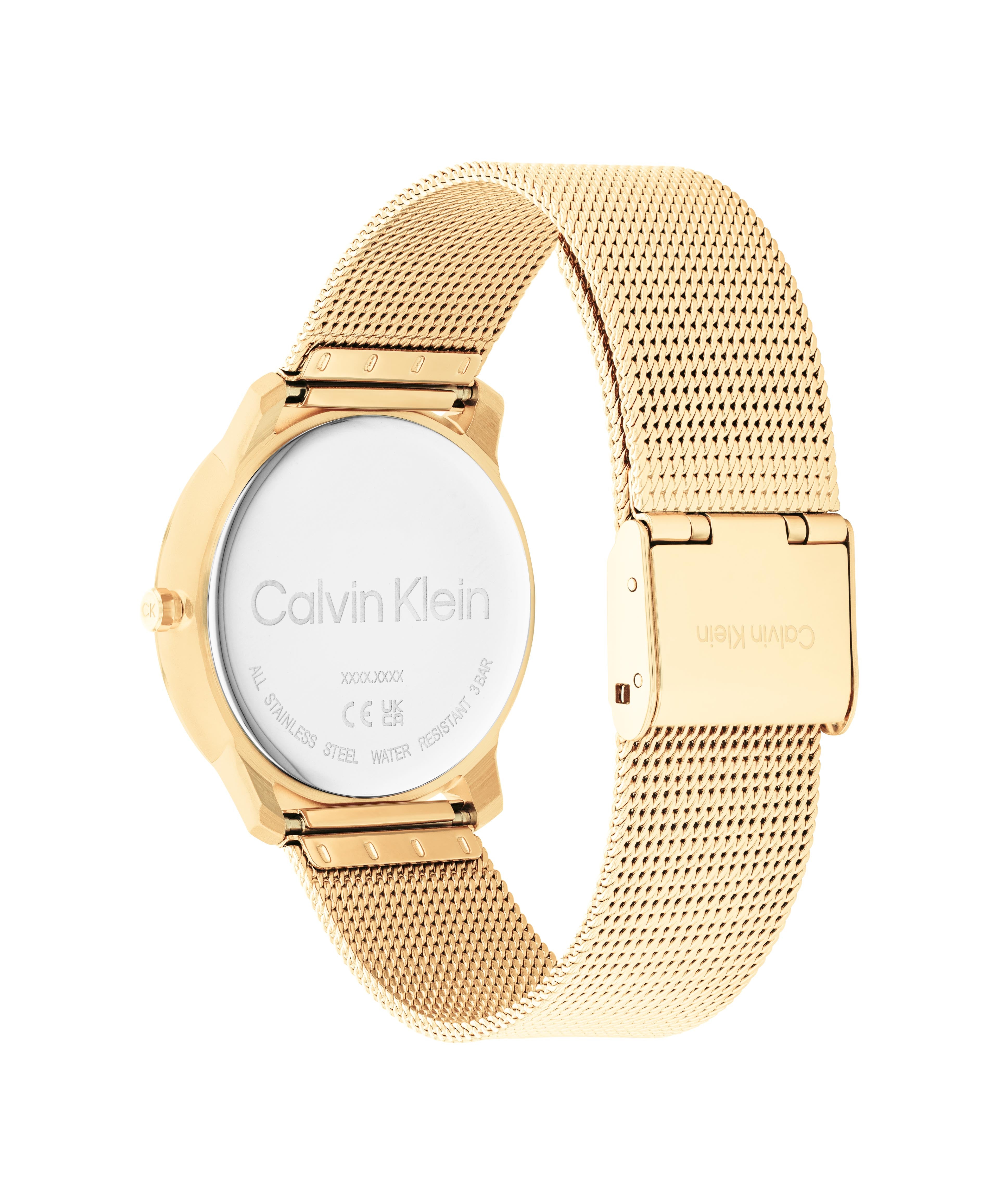 Calvin Klein Men's and Women's Quartz Movement Gold Dial CK-0018