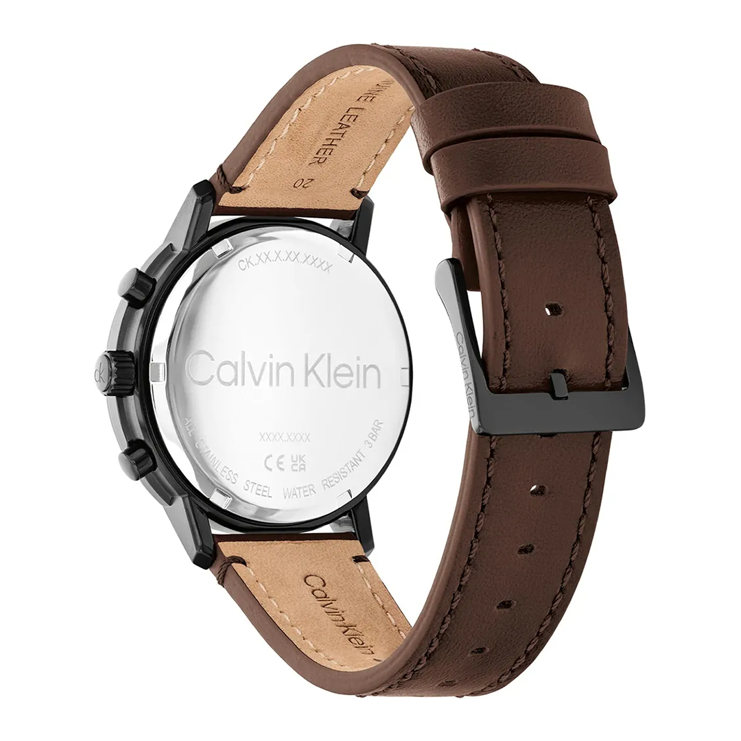 كالفن كلاين الرجالية بحركة كوارتز رمادي ميناء CK-0138