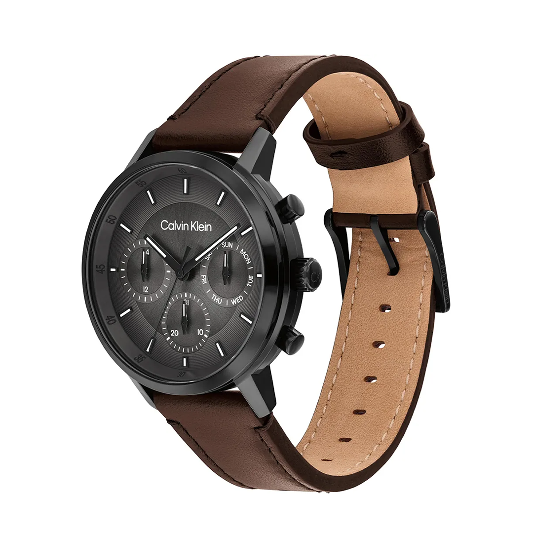 كالفن كلاين الرجالية بحركة كوارتز رمادي ميناء CK-0138