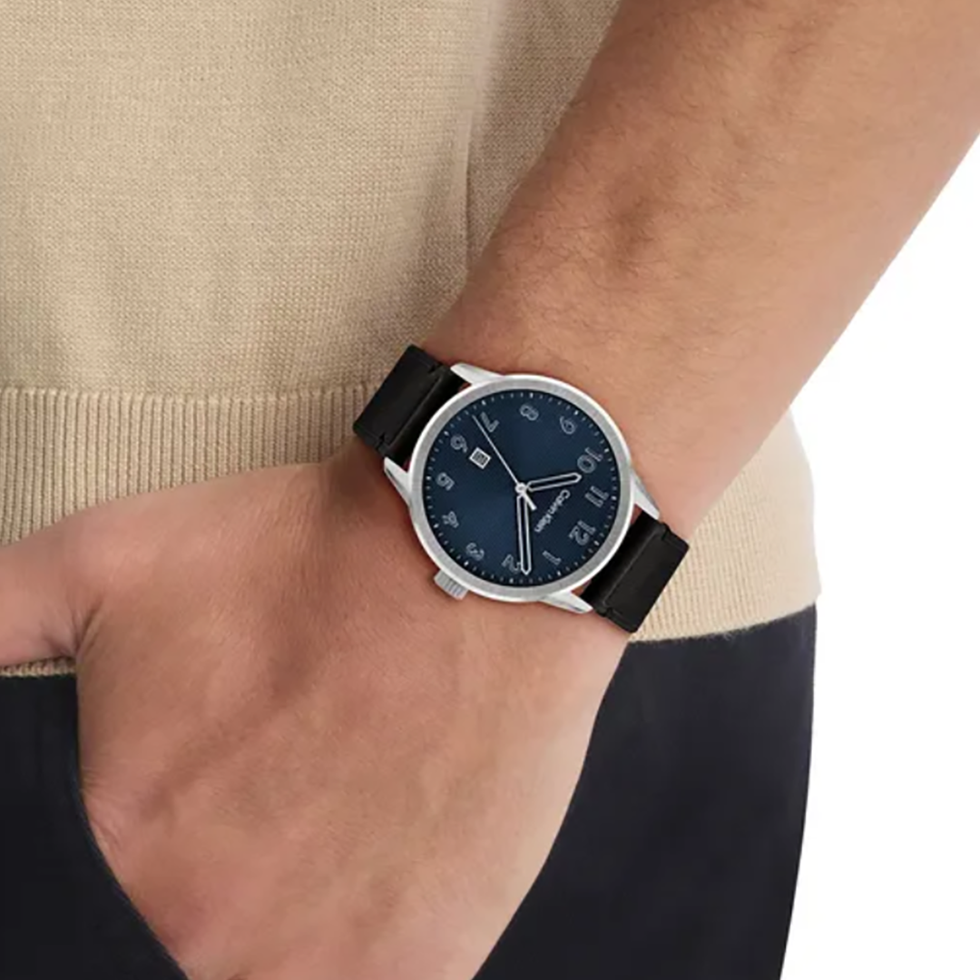 كالفن كلاين الرجالية بحركة كوارتز أزرق ميناء CK-0141