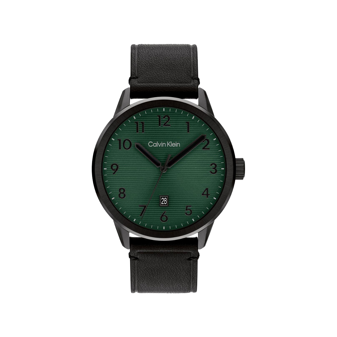 كالفن كلاين الرجالية بحركة كوارتز أخضر ميناء CK-0142