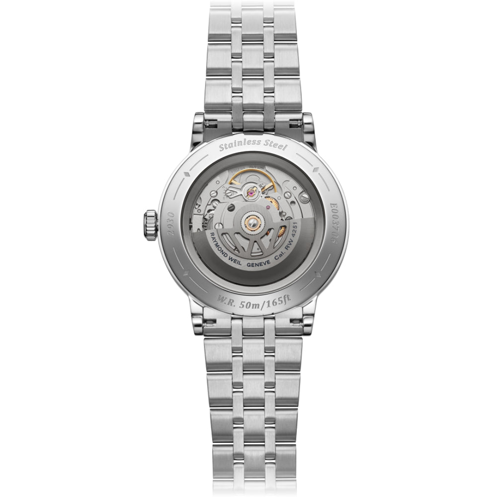 ريموند ويل ميليسيم ساعة أوتوماتيك للرجال بقرص أخضر RW-0350