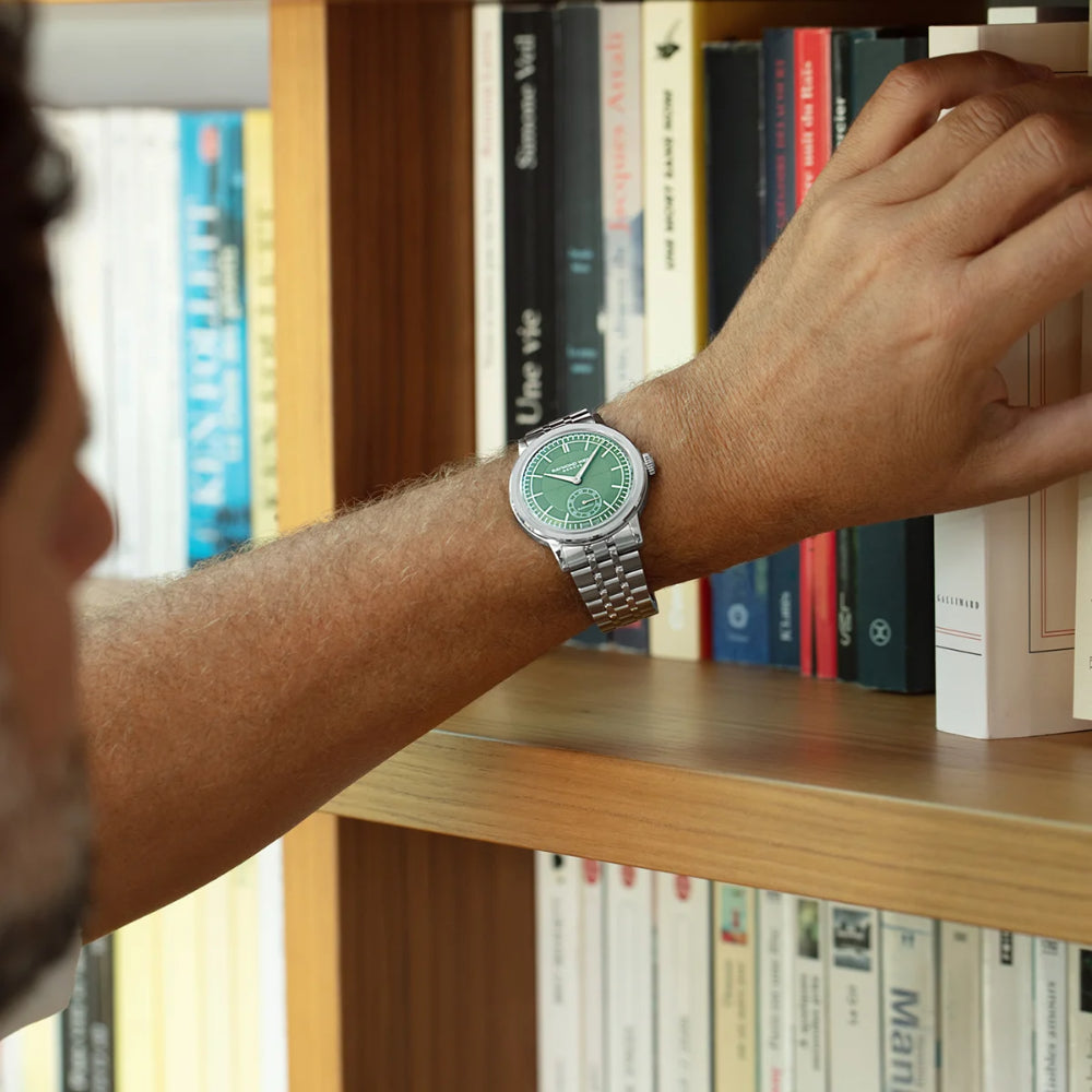 ريموند ويل ميليسيم ساعة أوتوماتيك للرجال بقرص أخضر RW-0350