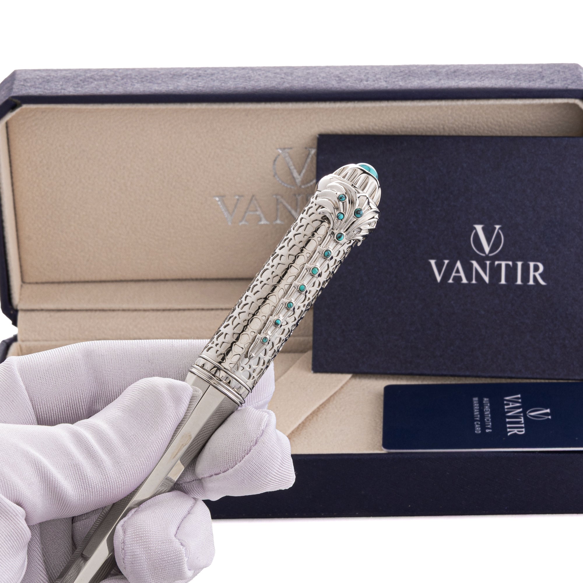 فانتير قلم كروان سلفر بتصميم كستوم VNTPEN-0006