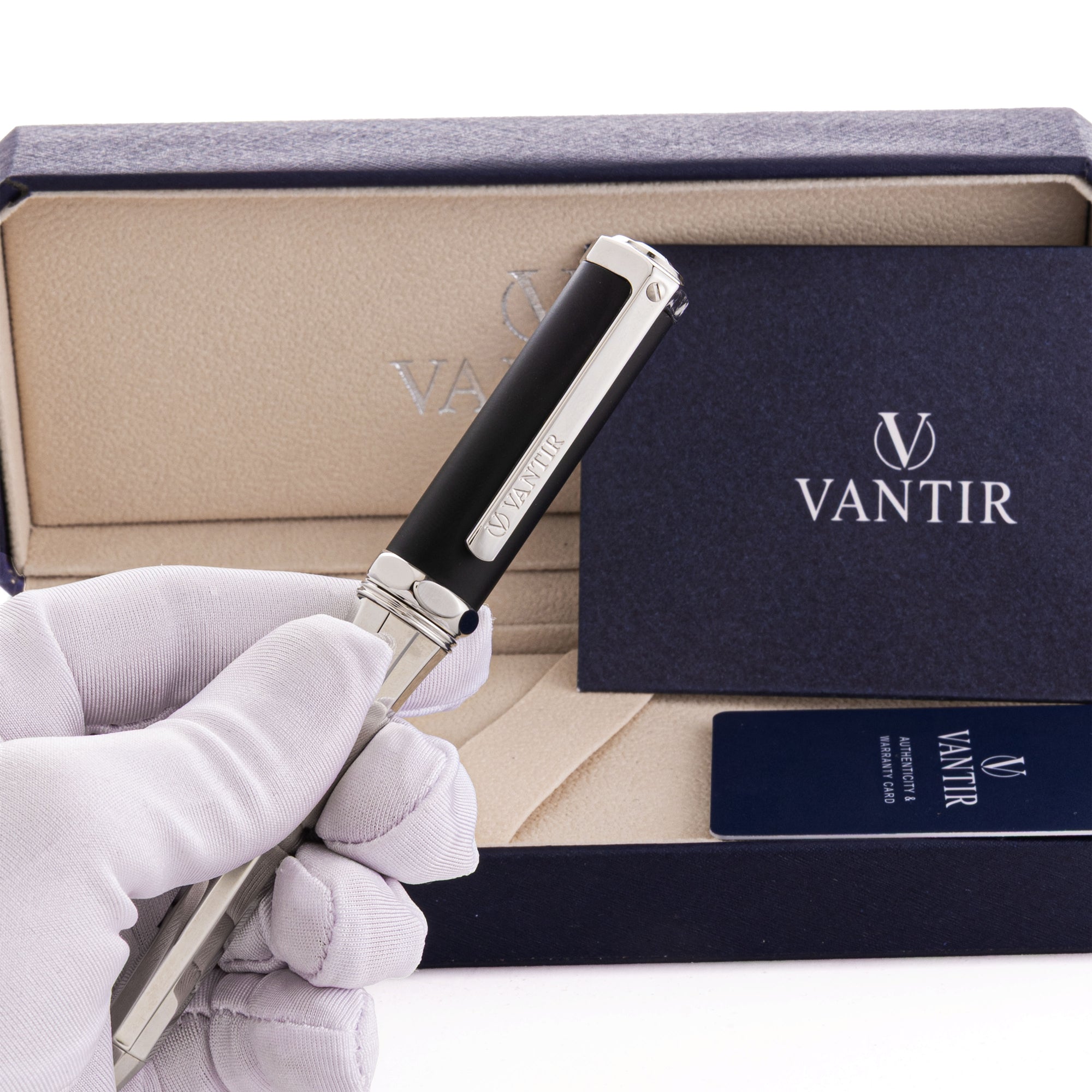Vantir Black Royal Pen, Custom Design VNTPEN-0002