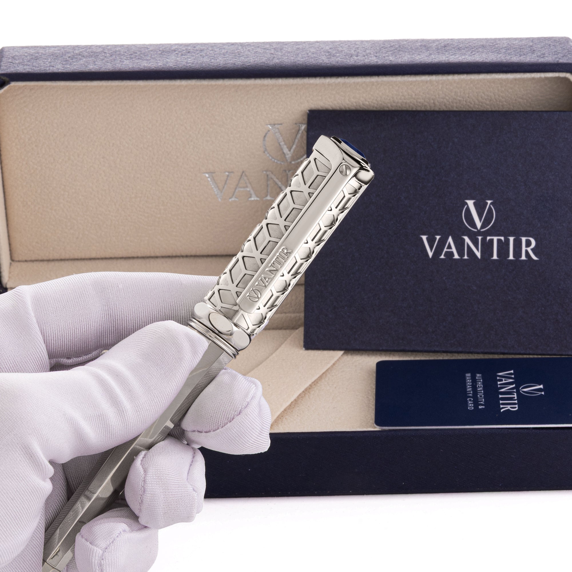 Vantir Royal Pen Silver, Custom Design VNTPEN-0004