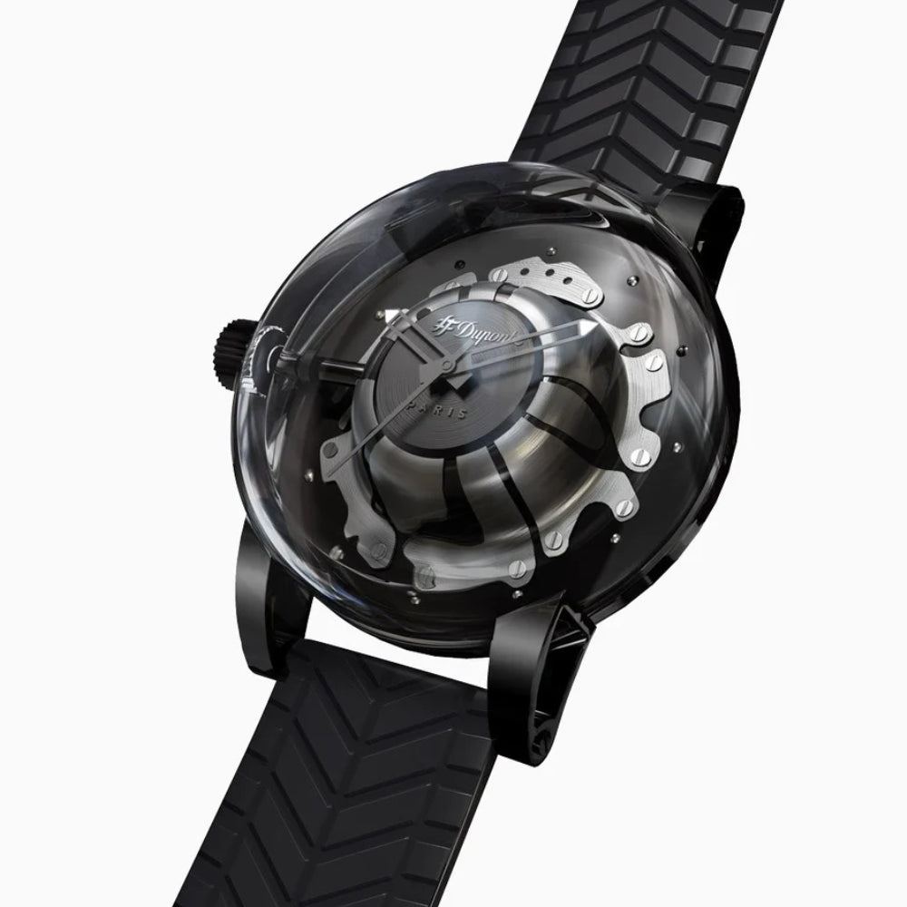 S.T. Dupont Men's Quartz Watch with Black Dial - STDP-0001