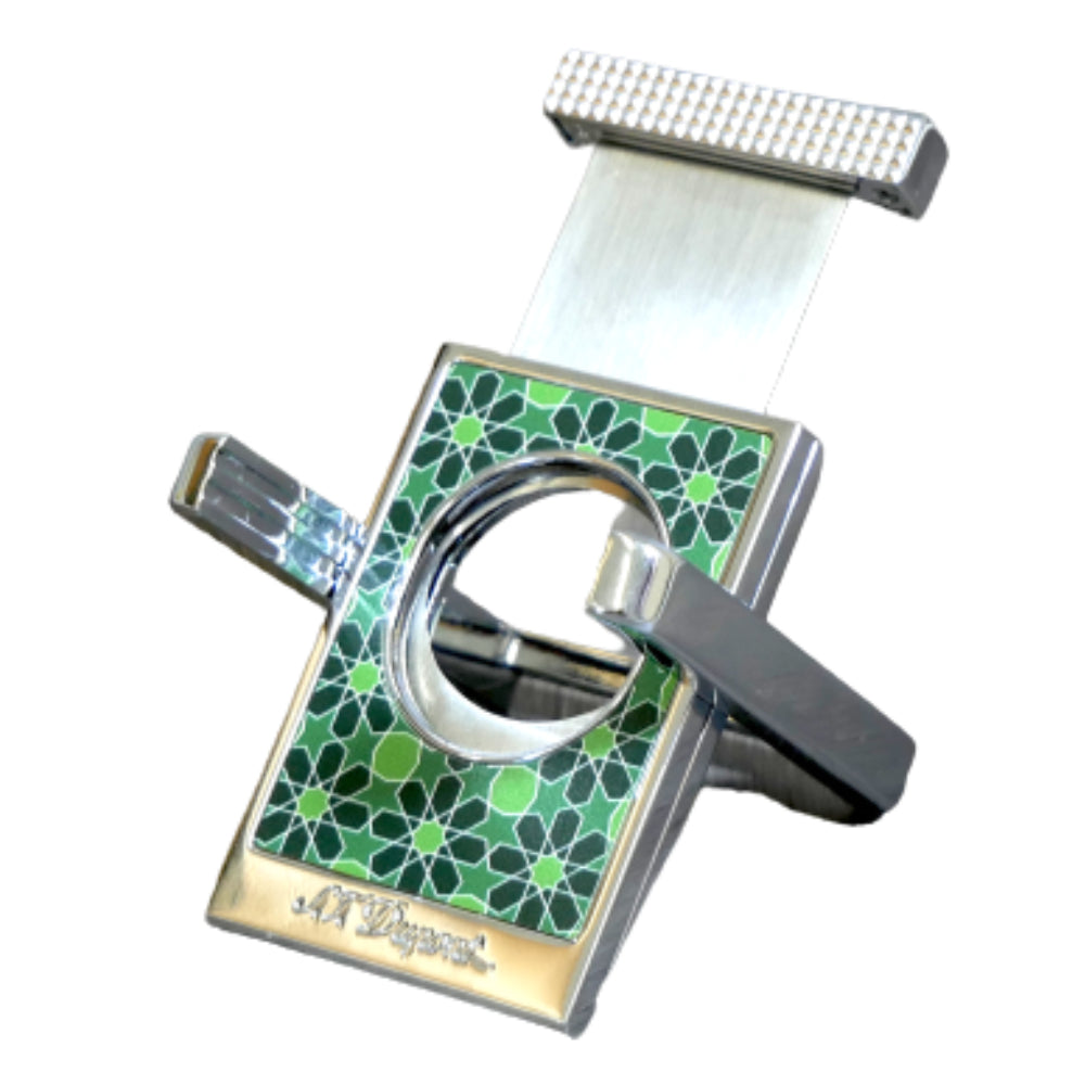 S.T. Dupont Cigar Cutter Green and Silver - 29916400564