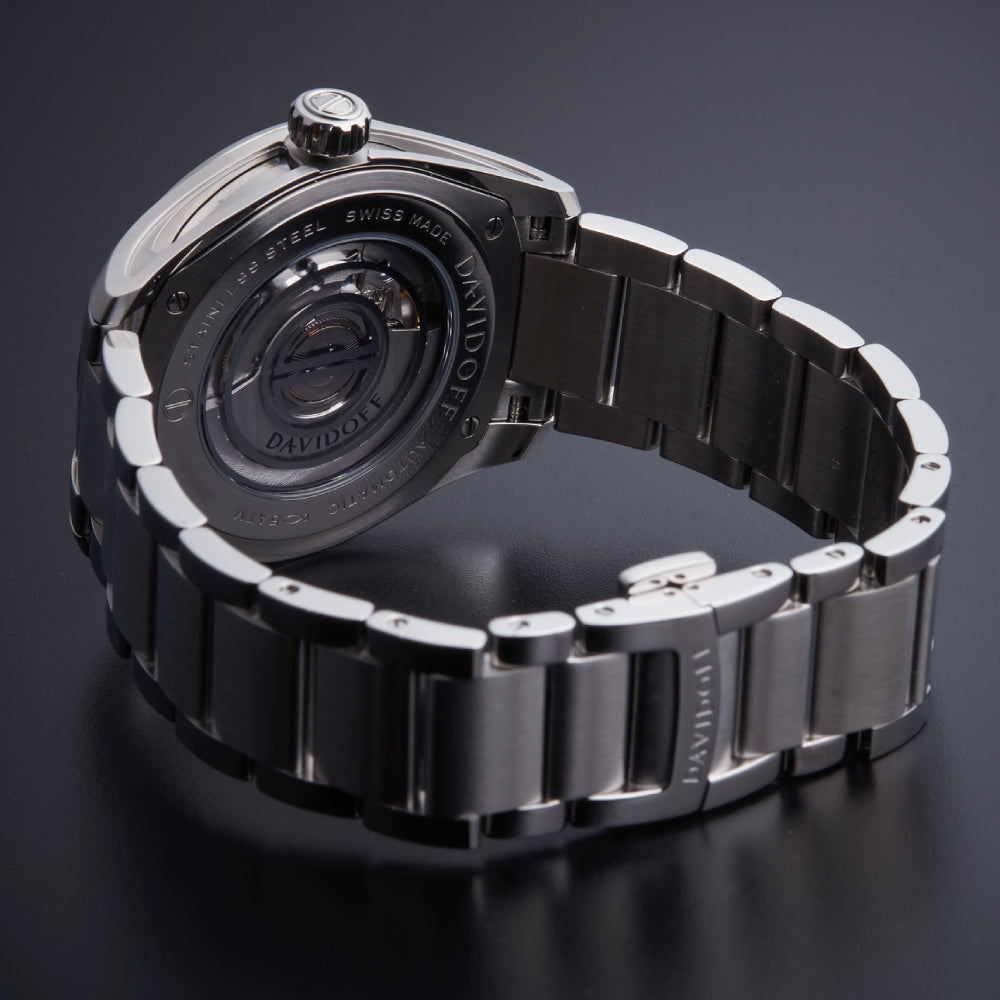 Davidoff Men's Automatic Movement Silver Dial Watch - DF-21135