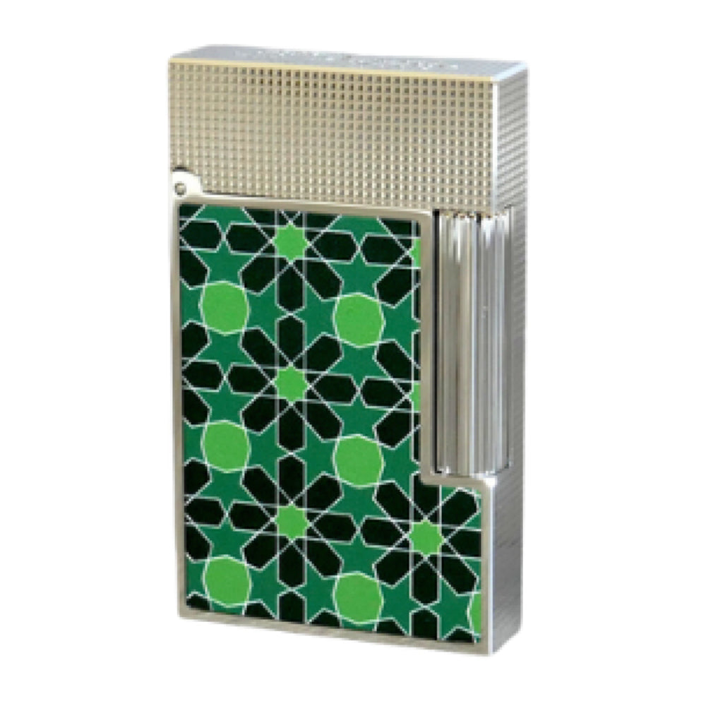 S.T. Dupont Green and Silver Lighter - 29916400562